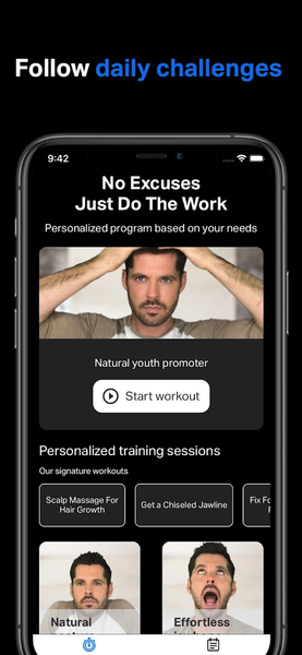 Alpha Face: Facial Exercises - عکس برنامه موبایلی اندروید