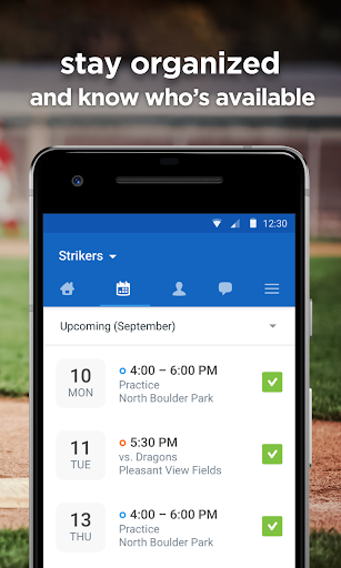 TeamSnap: manage youth sports - عکس برنامه موبایلی اندروید