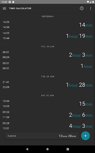 Time Calculator - عکس برنامه موبایلی اندروید