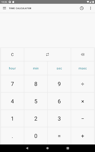 Time Calculator - عکس برنامه موبایلی اندروید