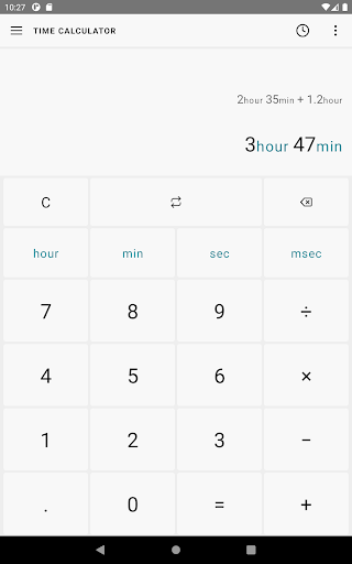 Time Calculator - عکس برنامه موبایلی اندروید