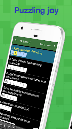 Cryptic Crossword Lite - Gameplay image of android game