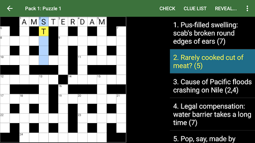 Cryptic Crossword Lite - عکس بازی موبایلی اندروید