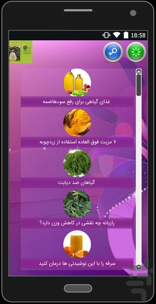 درمان همه بیماریها با طب گیاهی - Image screenshot of android app