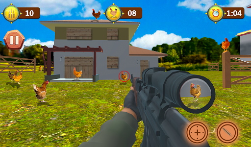 Chicken Shooter Hunting - Gameplay image of android game