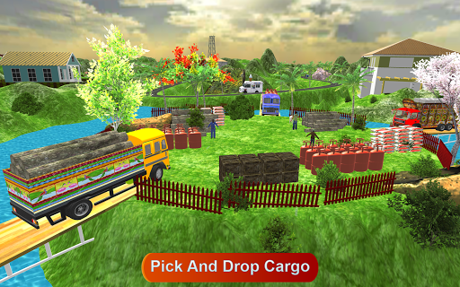 Indian Driver Cargo Truck Game - Gameplay image of android game