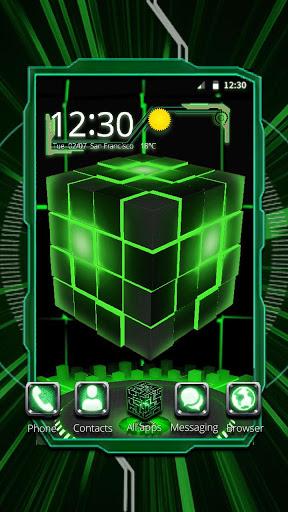 Alien Tech Cube 3D - Image screenshot of android app