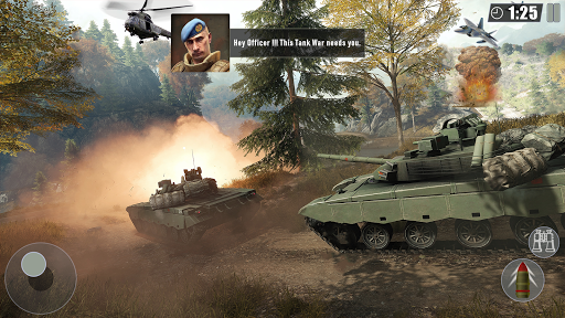Tanks Battle War of Machines - Army Games - Gameplay image of android game