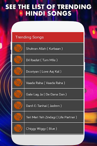 1000+ Latest Hindi Songs - MP3 - Image screenshot of android app