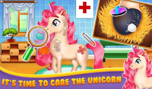 My Little Unicorn Care Game - Gameplay image of android game