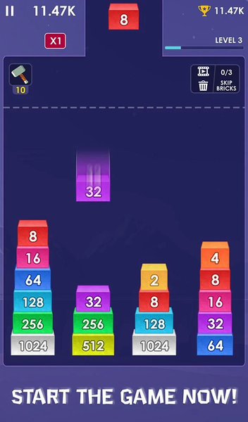 2048 Merge Block - Number Game - Gameplay image of android game