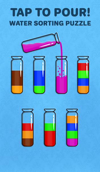 Color Water Sort Puzzle Games - Gameplay image of android game