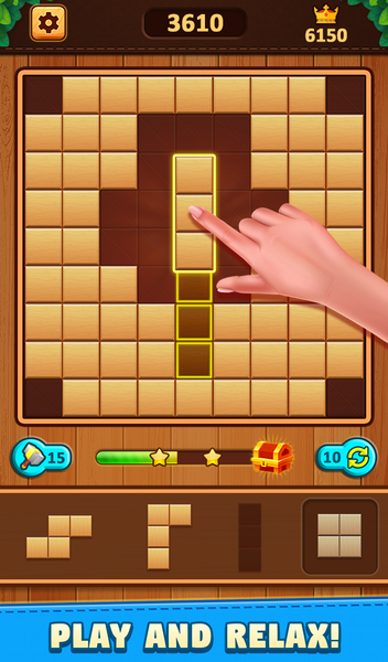 Wood Block Puzzle Classic Game - Gameplay image of android game