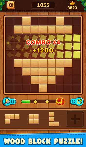 Wood Block Puzzle Classic Game - Gameplay image of android game