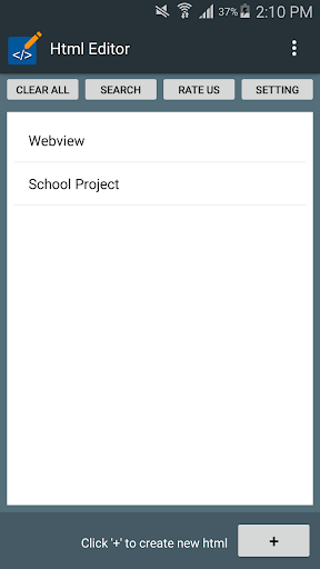 HTML Creator - Image screenshot of android app