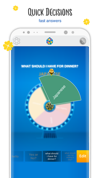 Decisions Maker - Spin the Whe - Gameplay image of android game