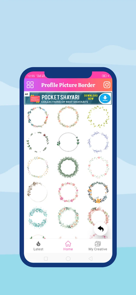 Profile Picture Border - عکس برنامه موبایلی اندروید
