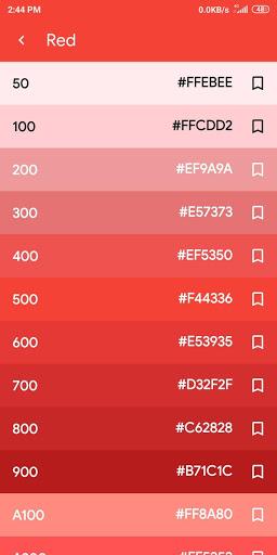 Material Color - Material Color Palette - عکس برنامه موبایلی اندروید