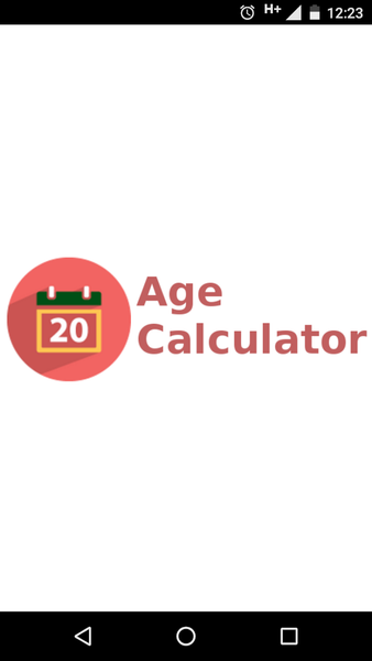 Calculate date of birth - age calculator - Image screenshot of android app