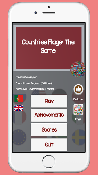 Quiz Fun with flags - Gameplay image of android game