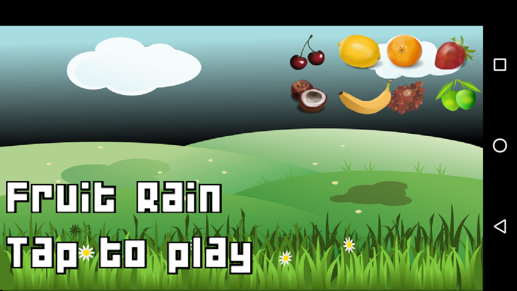 Fruit Rain - Catch fruits - Gameplay image of android game