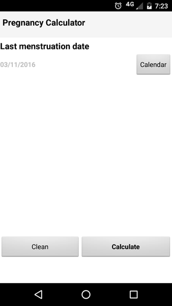 Pregnancy Calculator - Image screenshot of android app