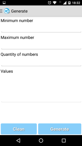 Random number generator - Image screenshot of android app