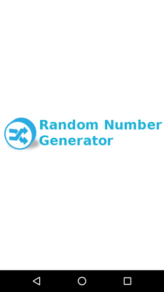 Random number generator - Image screenshot of android app