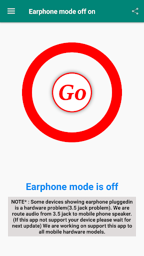 Earphone mode off - عکس برنامه موبایلی اندروید