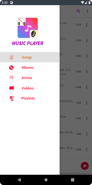 MusicPlayer Beta - عکس برنامه موبایلی اندروید