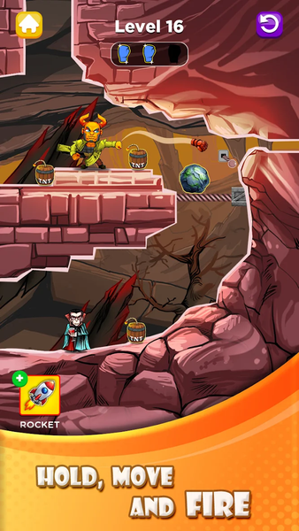 Punch Monster Hero - Gameplay image of android game