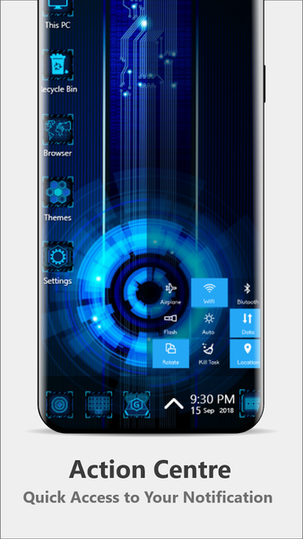 Techno 3D Stylish Theme - Image screenshot of android app