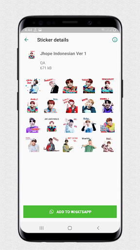 BTS Sticker WAStickerApp KPOP Idol for Whatsapp - عکس برنامه موبایلی اندروید