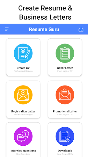 Resume Guru - Resume Builder - عکس برنامه موبایلی اندروید