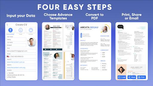 Resume Guru - Resume Builder - عکس برنامه موبایلی اندروید
