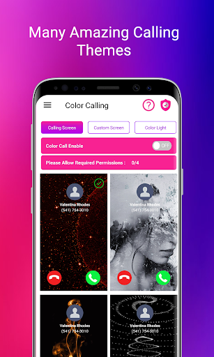 Color Call Screen Themes - Image screenshot of android app