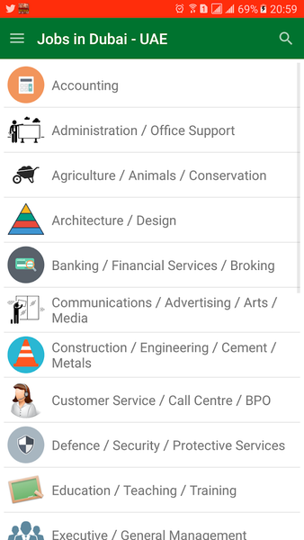 Jobs in Dubai - UAE Jobs - Image screenshot of android app