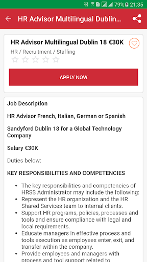 Jobs in Italy - Image screenshot of android app
