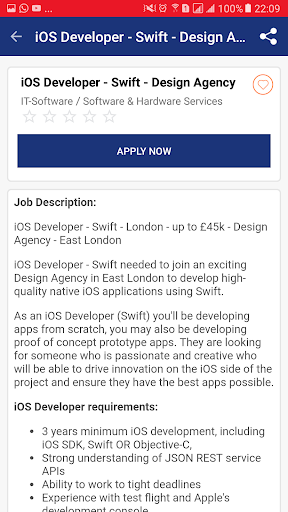 Jobs in London - UK - Image screenshot of android app