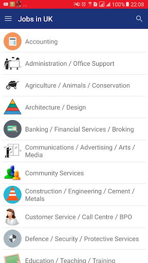 Jobs in London - UK - Image screenshot of android app