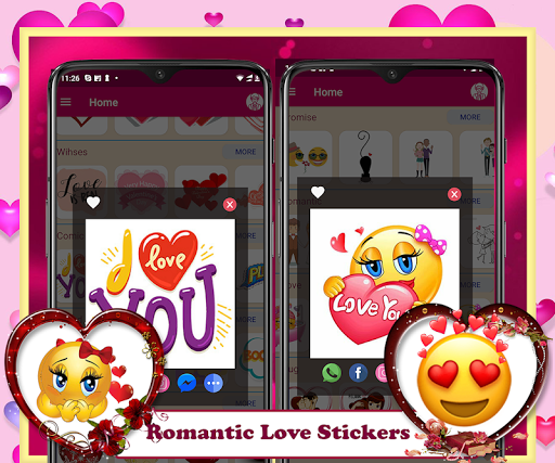 Romantic Love Stickers - Image screenshot of android app