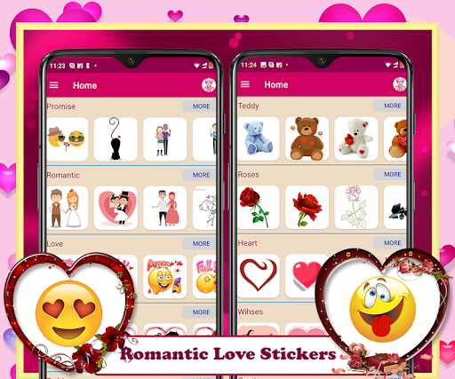 Romantic Love Stickers - Image screenshot of android app