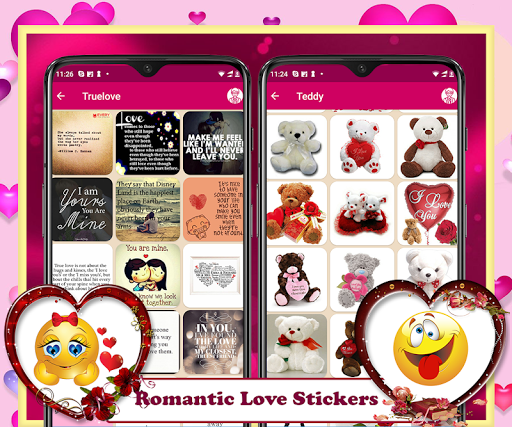 Romantic Love Stickers - Image screenshot of android app