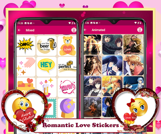 Romantic Love Stickers - Image screenshot of android app
