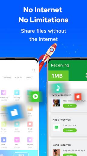 SHAREnow: Share & Transfer Files, No Internet - عکس برنامه موبایلی اندروید