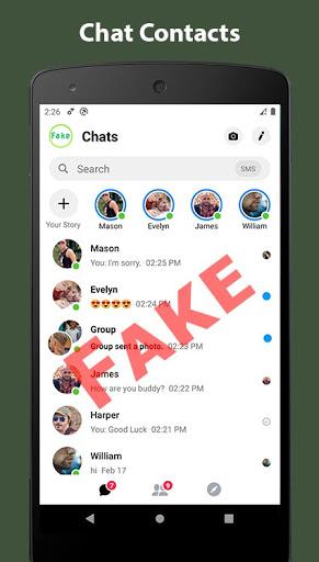 Fake Chat Conversation - prank - Image screenshot of android app
