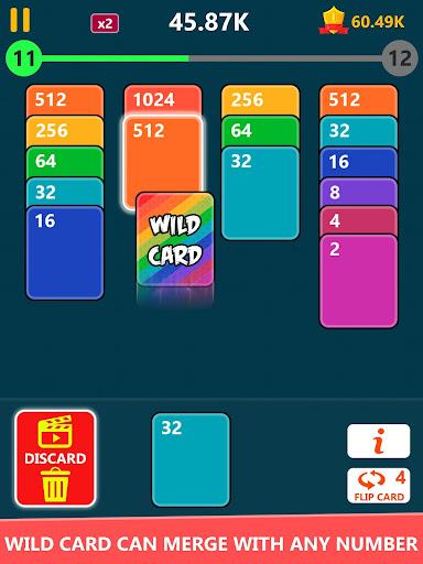 2048 Card Game - 2048 Zen Card - Gameplay image of android game