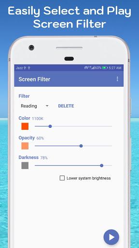 Screen Brightness Filter - عکس برنامه موبایلی اندروید