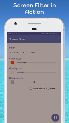 Screen Brightness Filter - Image screenshot of android app