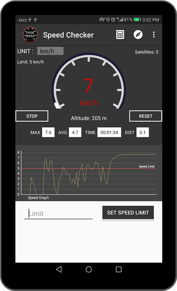 Speed Meter Over Speed Check - Image screenshot of android app